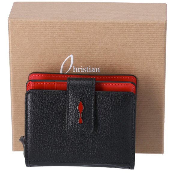 Christian Louboutin Paloma Small Bifold Wallet Red Leather - Picture 1 of 7